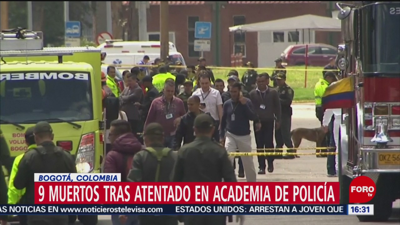 Atentado en Academia de Policía de Colombia deja 9 muertos