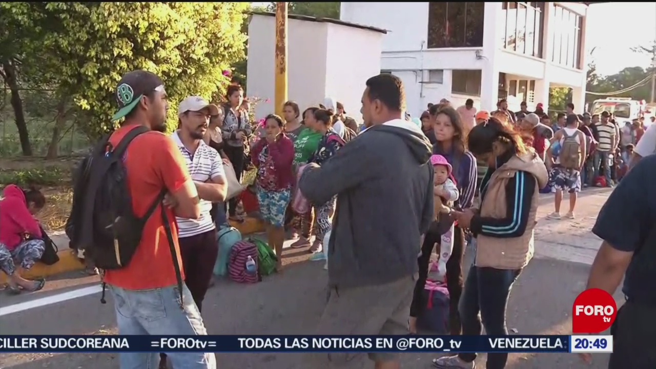 Avanza Caravana Migrante Hondureños Por Oaxaca