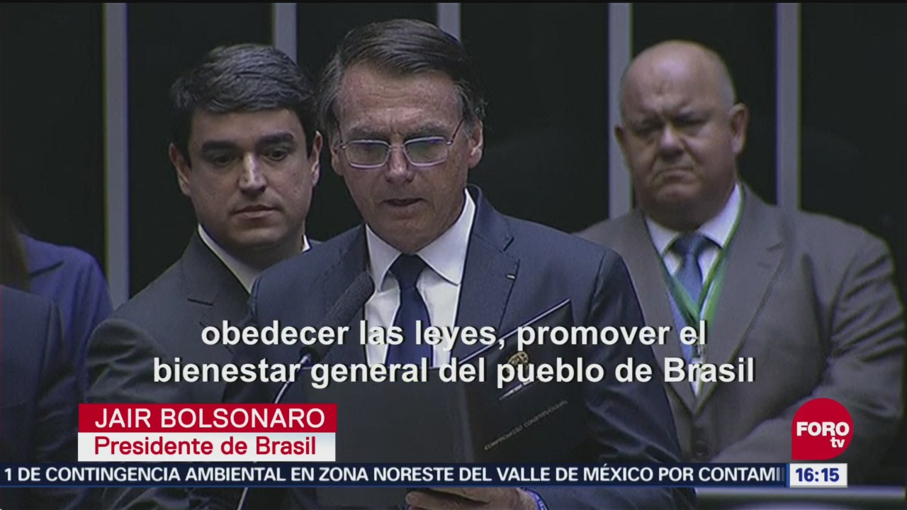Bolsonaro Jura Como Presidente De Brasil, Presidente De Brasil, 1 De Enero De 2019, Jair Bolsonaro