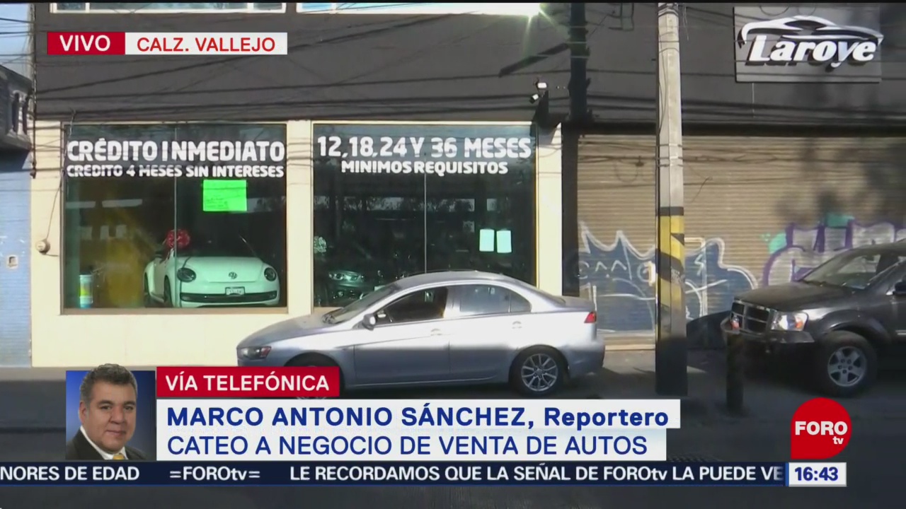 Catean negocio de venta de autos en Calzada Vallejo, CDMX