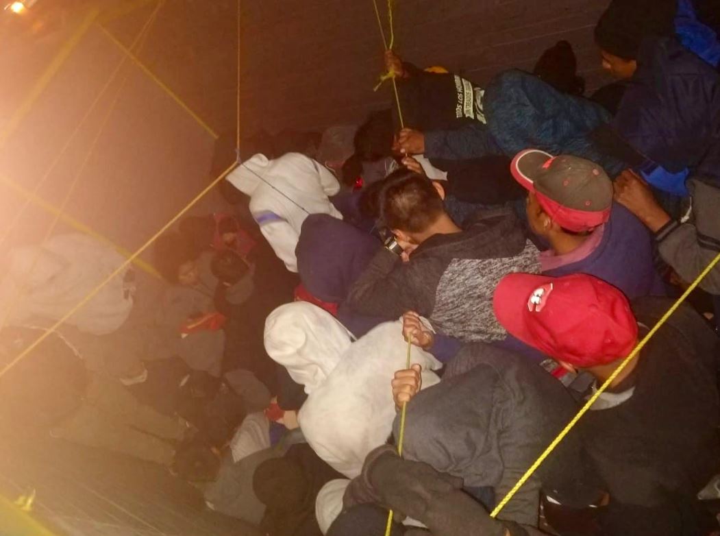 Foto: El grupo de inmigrantes fue trasladado a las instalaciones de la Fiscalía de Chiapas para brindarles atención el 27 de enero de 2019
