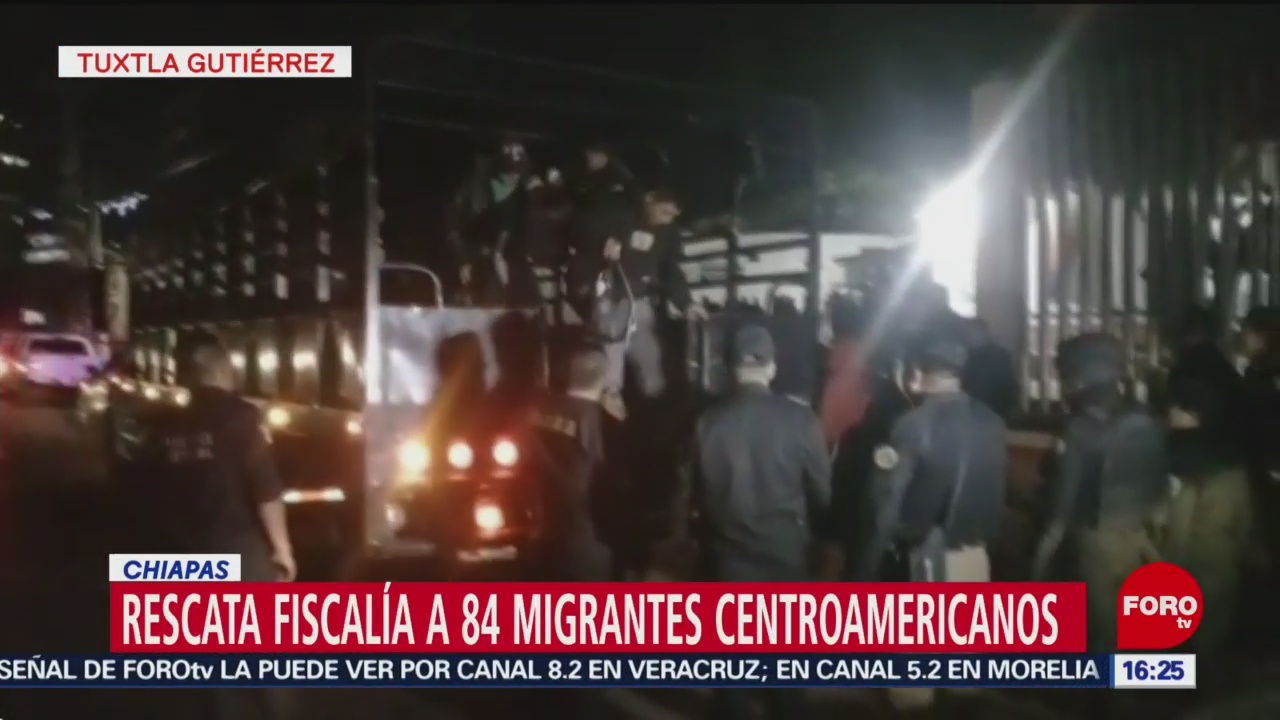 Chiapas Rescata A 84 Migrantes Centroamericano, Autoridades De Chiapas, 84 Migrantes Centroamericano, Trasladados En Camiones