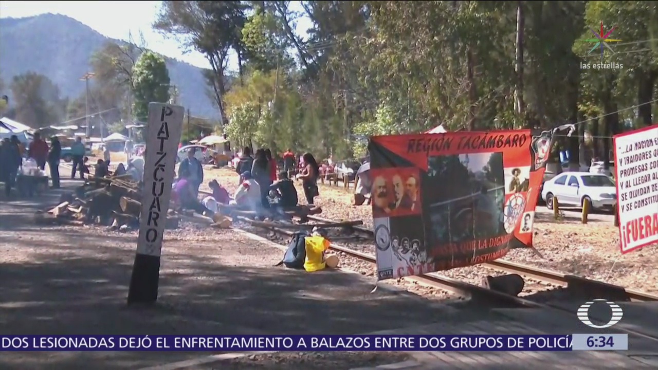 CNTE cumple 14 días de bloqueos a vías férreas en Michoacán