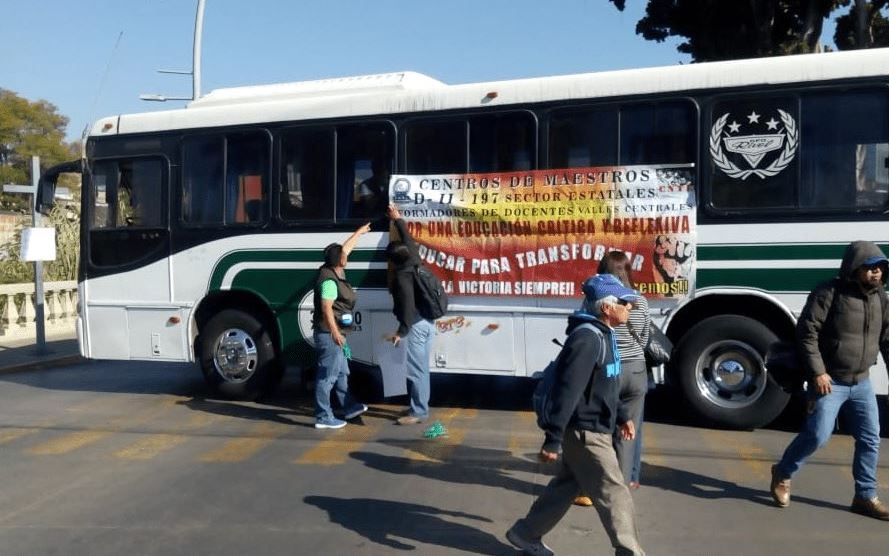 Movilizaciones CNTE en Oaxaca causan molestias