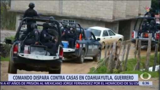 Comando irrumpe en comunidad de Guerrero