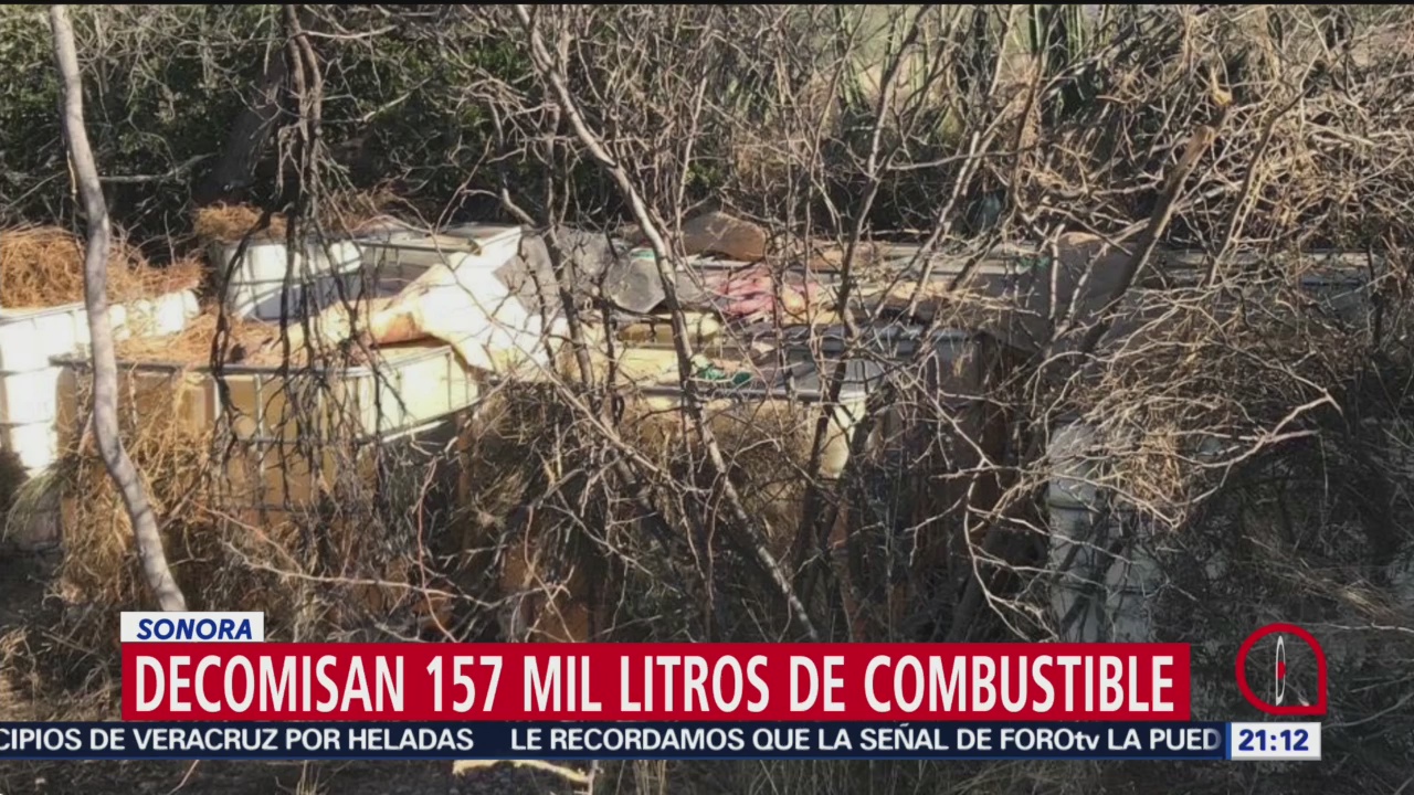 Foto: Decomisan 157 mil litros de combustible en Sonora, 26 enero 2019