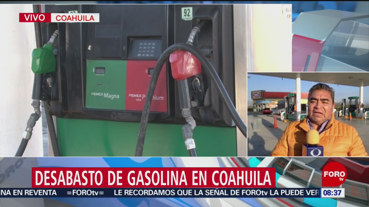 Desabasto de gasolina en Coahuila