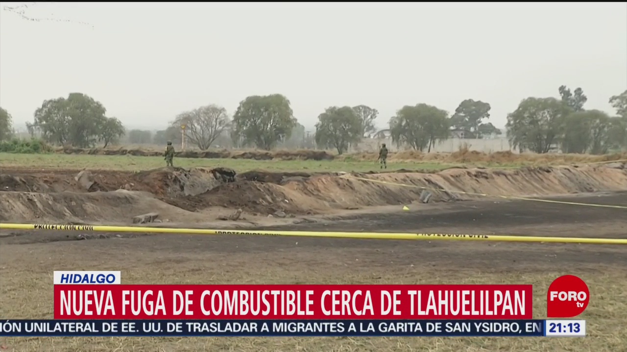 FOTO: Detectan nueva fuga de combustible en Tlahuelilpan, Hidalgo