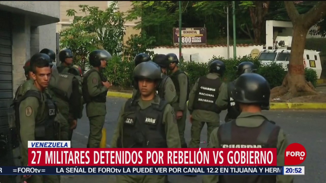 Detienen A 27 Militares Por Revelarse Contra Maduro