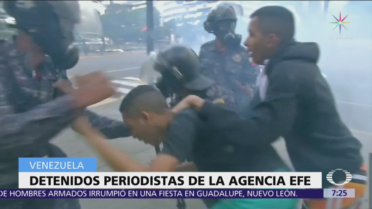 Detienen a periodistas de agencia EFE en Venezuela