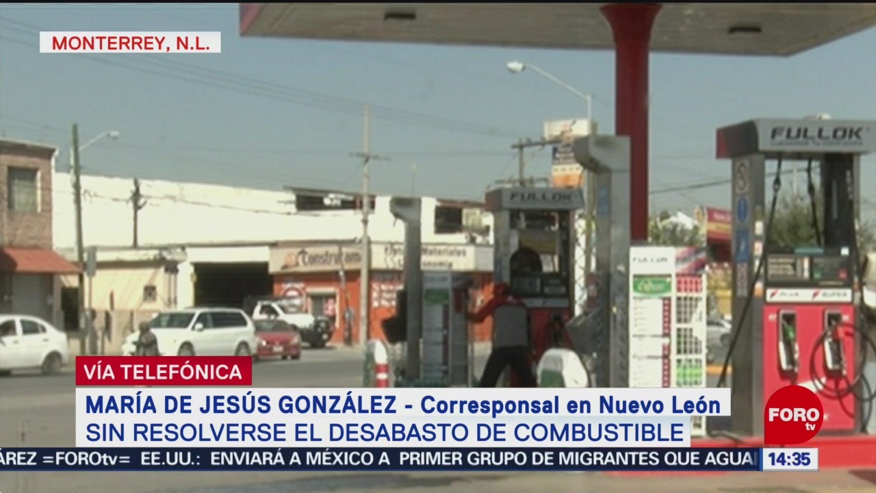 Disminuye desabasto de gasolina en Nuevo León