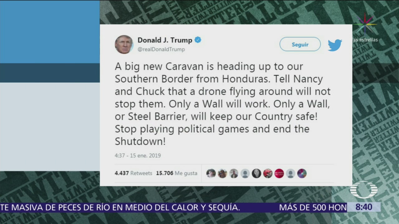 Donald Trump insiste en muro con México
