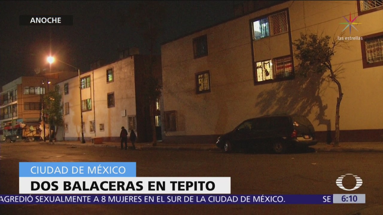Dos balaceras en Tepito dejan un muerto