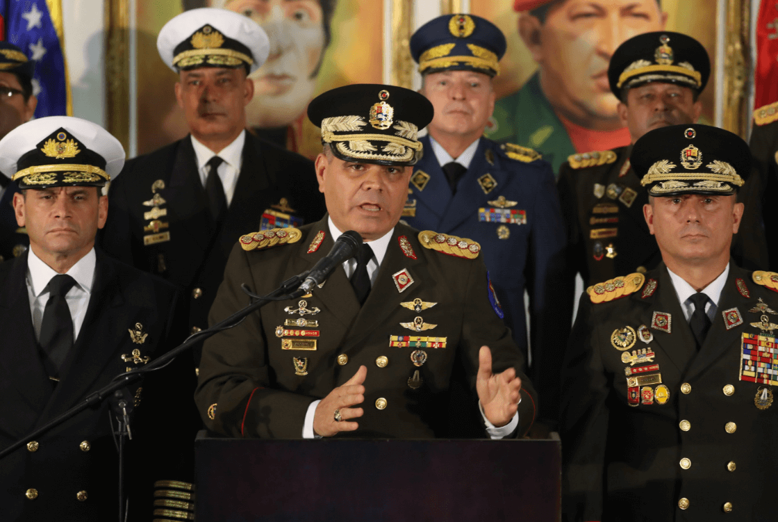 Foto: Vladimir Padrino, ministro de Defensa de Venezuela, 24 enero 2019, Caracas