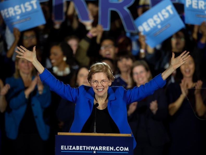 Elizabeth Warren se postulará a elecciones en EU en 2020