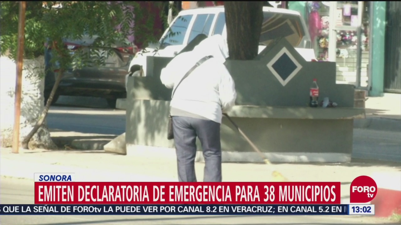 Emiten declaratoria de emergencia para 38 municipios en Sonora