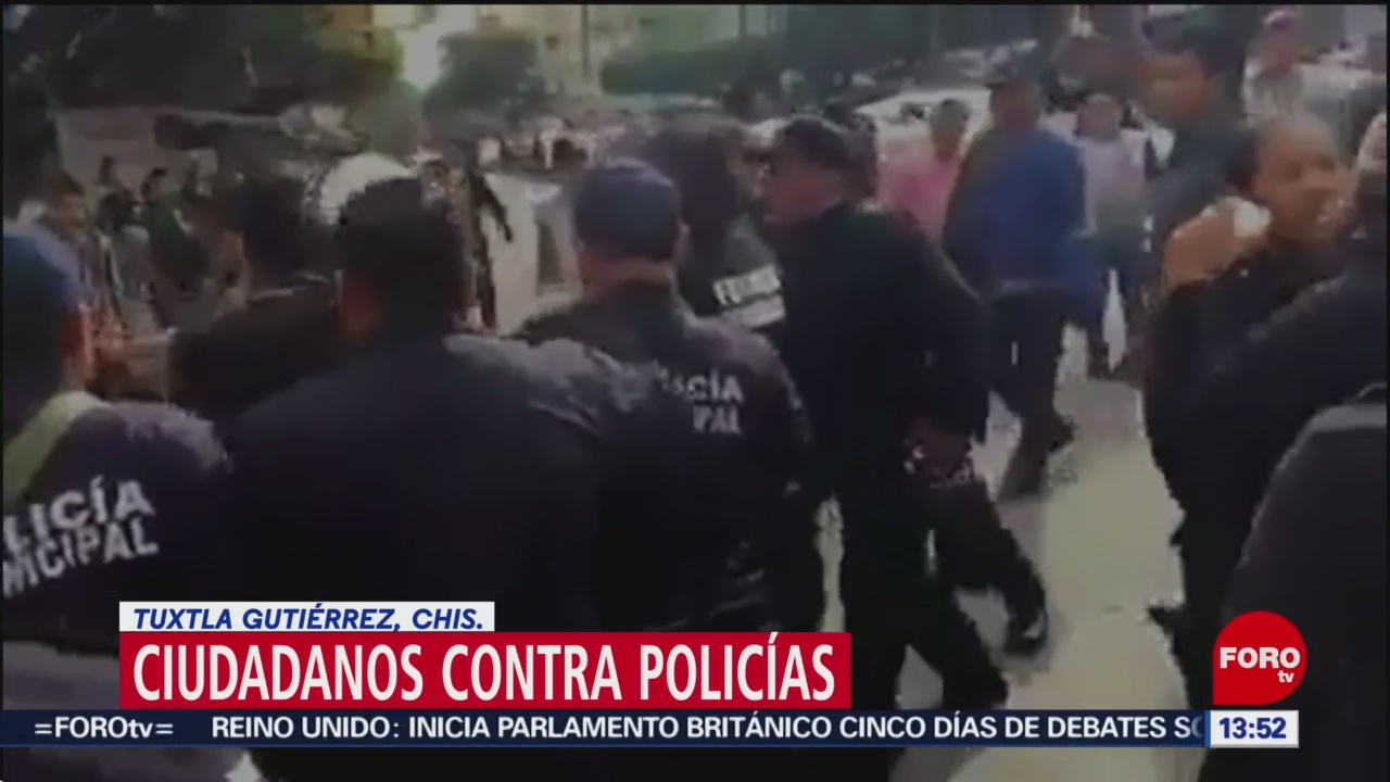 Policías de Tuxtla Gutiérrez evitan linchamiento de ladrón