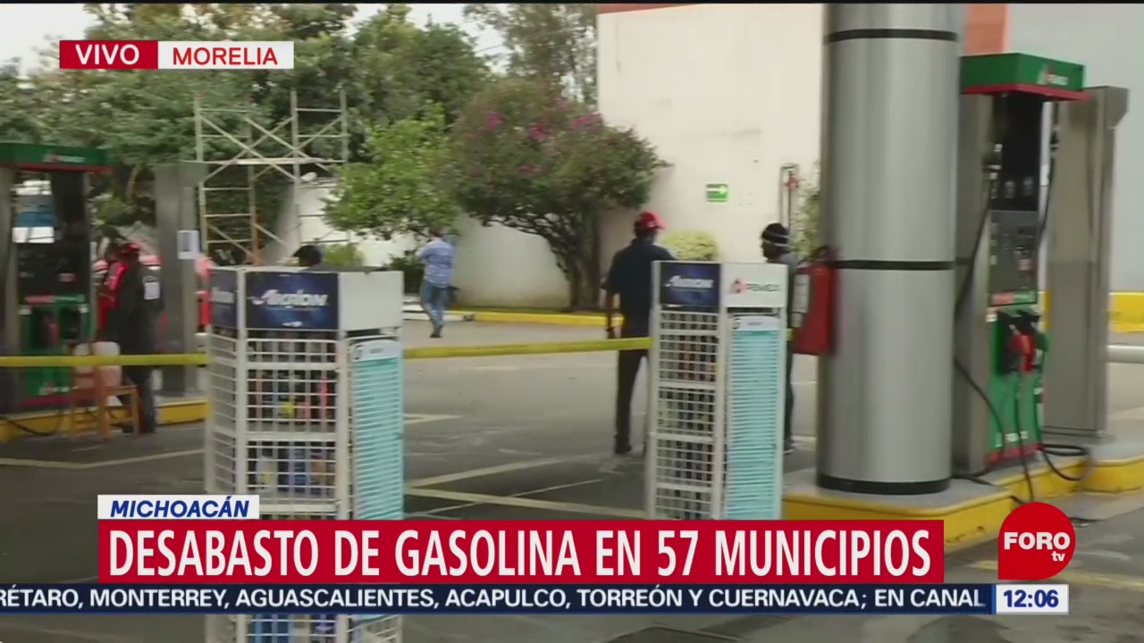 En Michoacán, 57 municipios no tienen gasolina