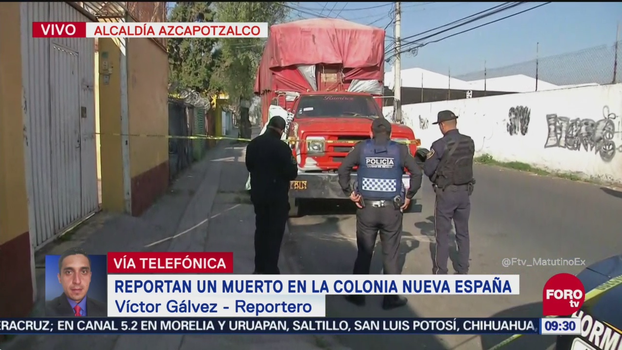 Encuentran a hombre colgado en camión, en colonia Nueva España, CDMX