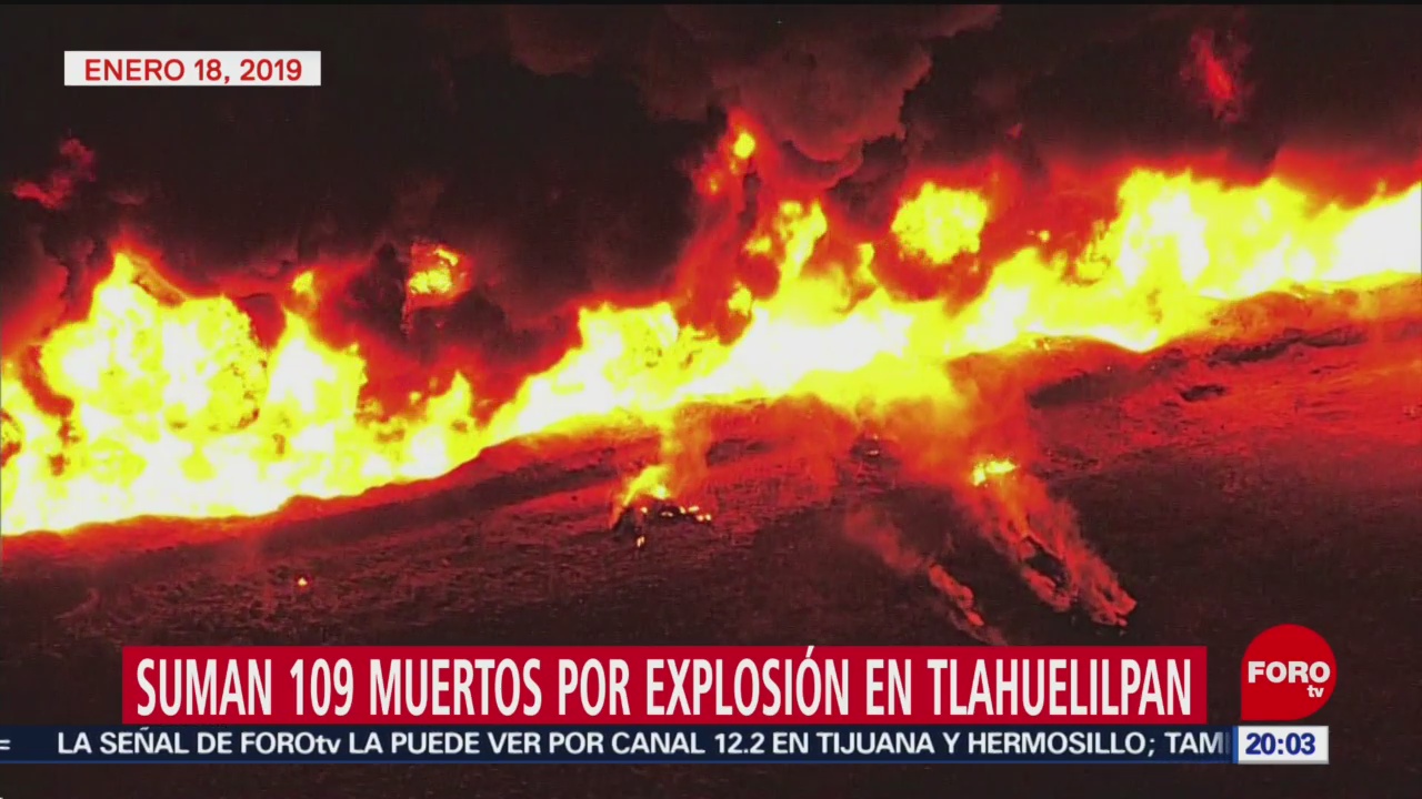 Foto: Explosión Tlahuelilpan Peor Tragedia Huachicol 25 de Enero 2019