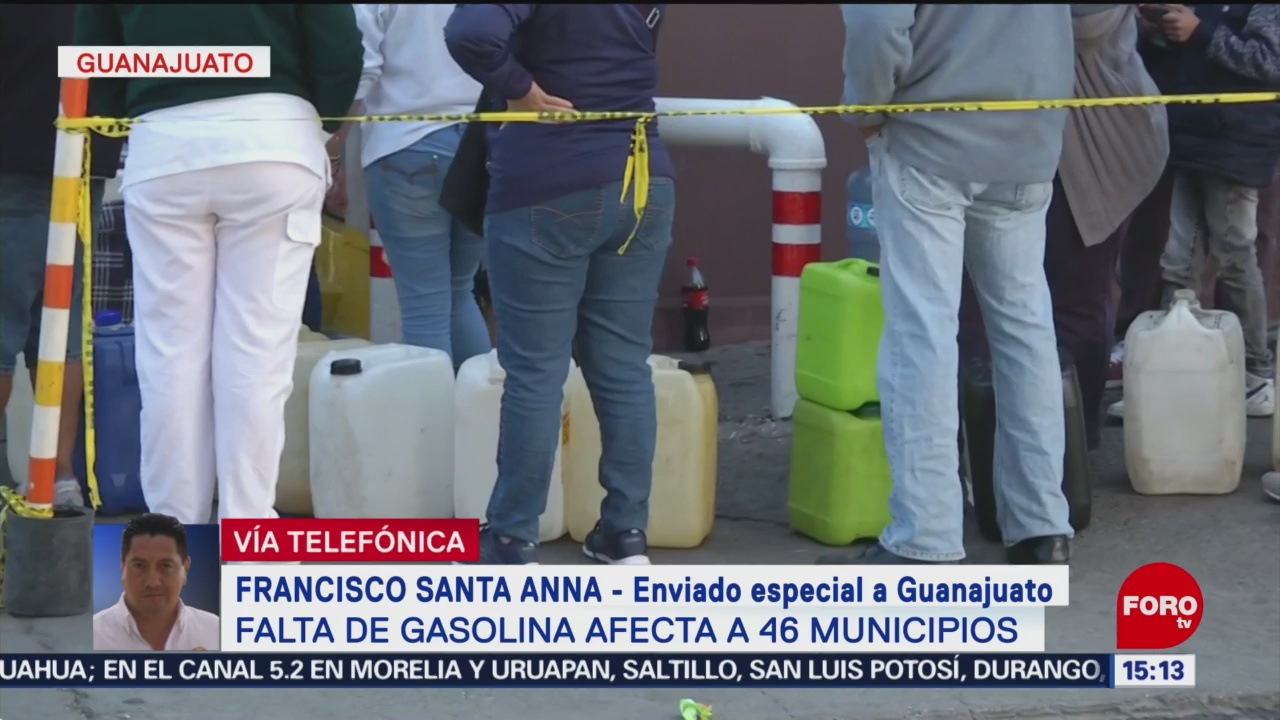 Falta de gasolina afecta a 46 municipios de Guanajuato