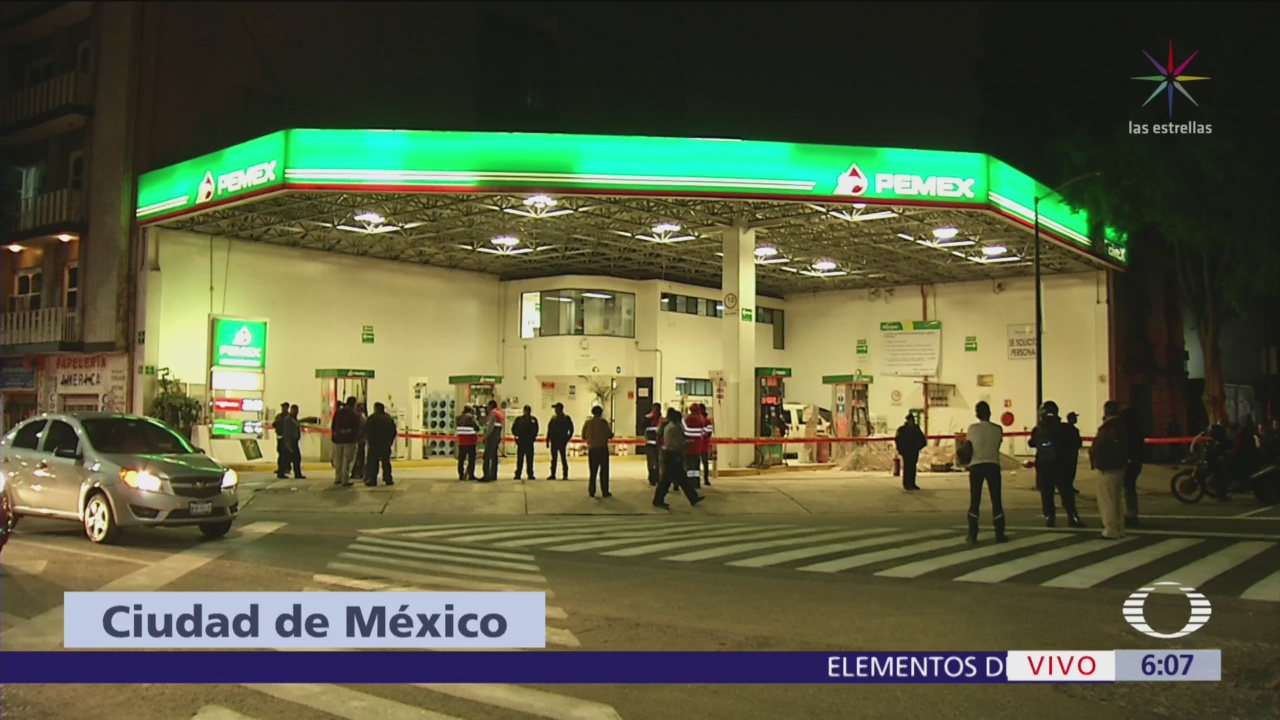 Flamazo en gasolinera deja dos personas lesionadas en alcaldía Cuauhtémoc