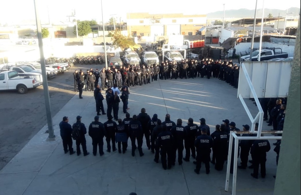 Foto: policías de Hermosillo pasan antidoping, 23 de enero 2019