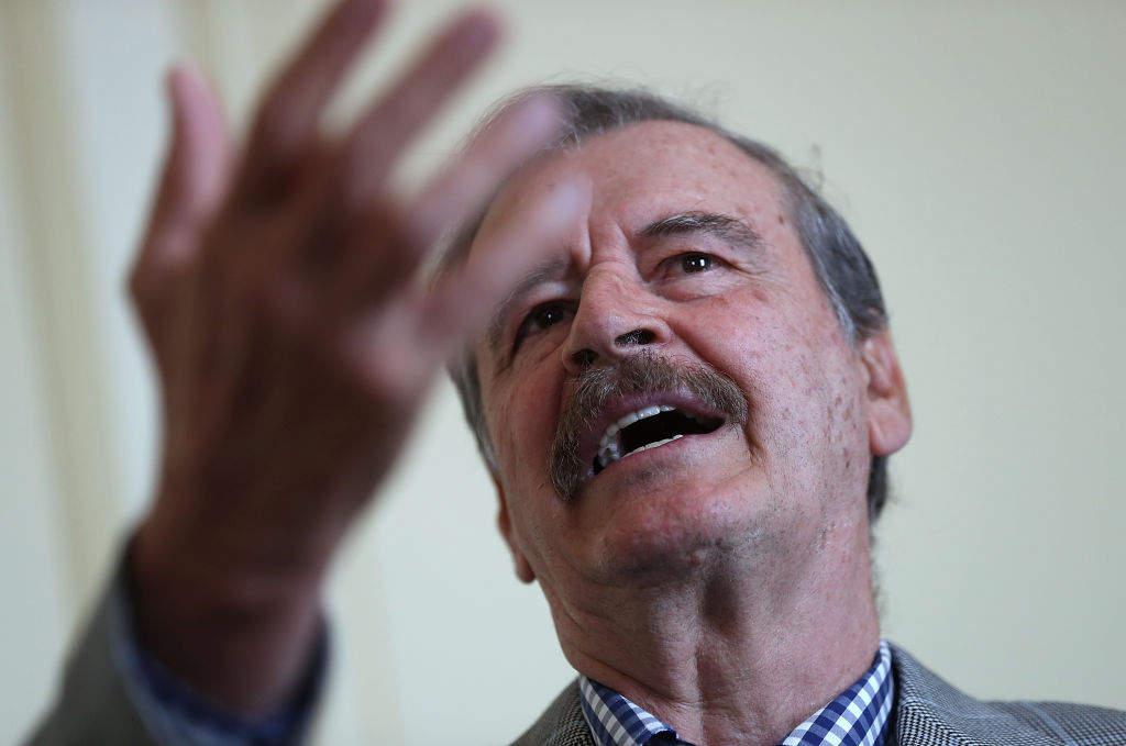 Foto: Expresidente de México, Vicente Fox, en una conferencia en San Fancisco, Estados Unidos el 19 de abril de 2019