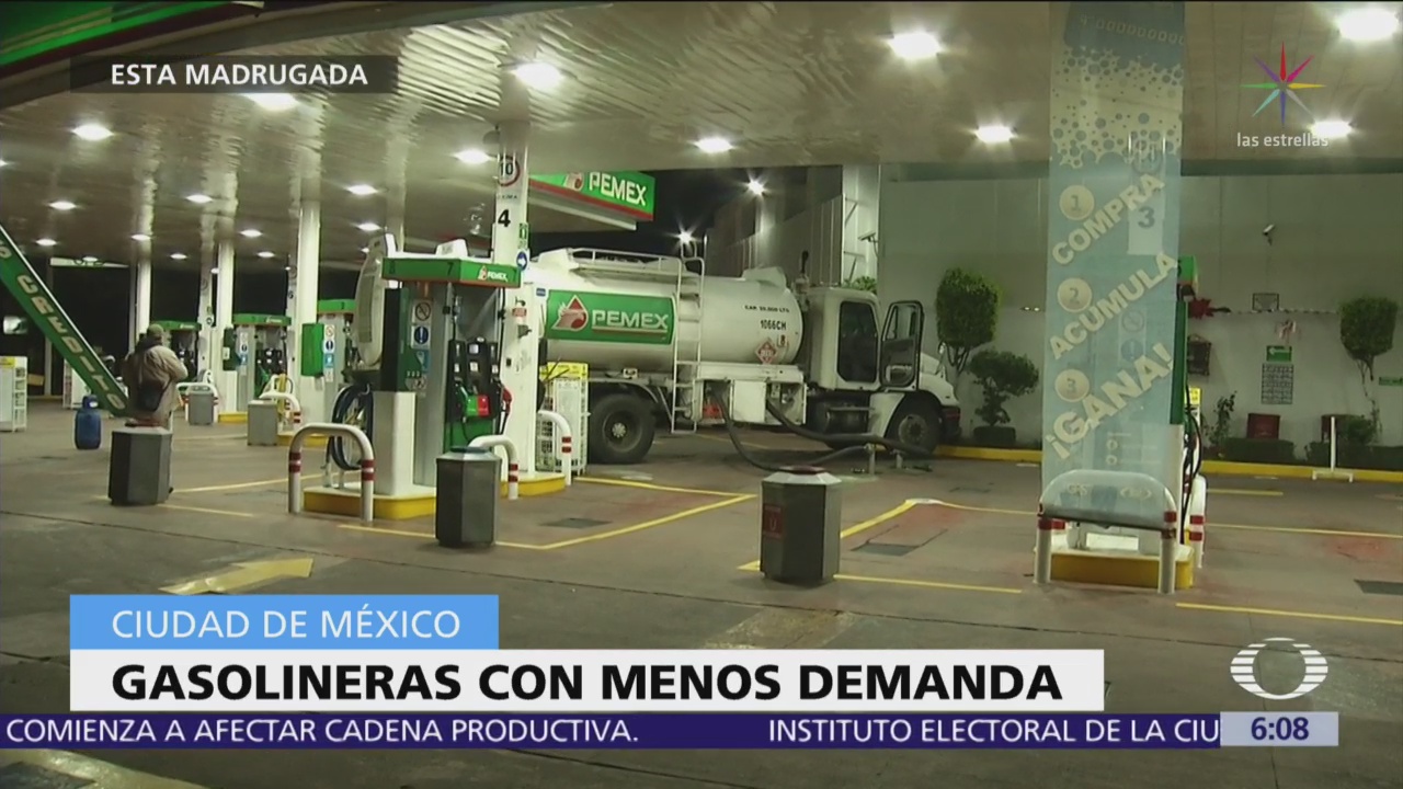 Gasolineras de la CDMX registran menos demanda de automóviles