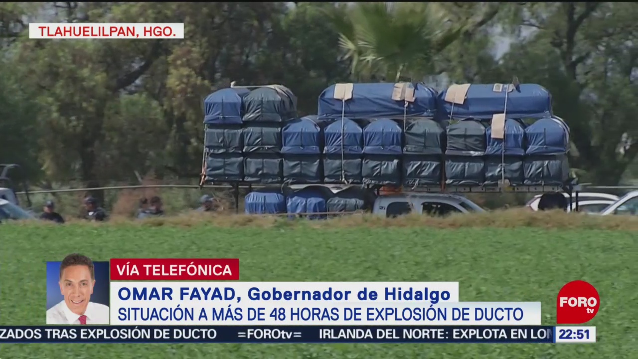 Gobernador de Hidalgo pide solidaridad con víctimas de explosión