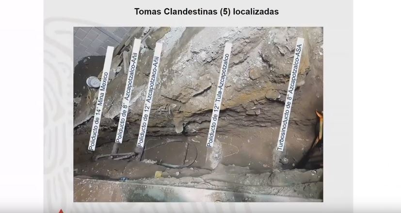 Pemex inhabilita tomas clandestinas halladas en Azcapotzalco