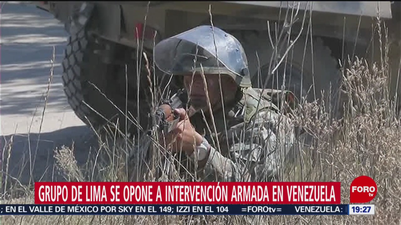Foto: Grupo De Lima Opone Intervención Armada Venezuela 29 de Enero 209