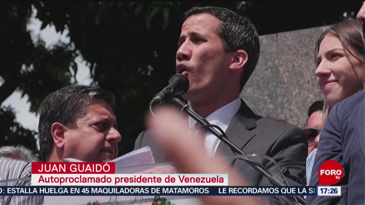 Foto, 26 enero 2019, Guaidó dice que permanecerá en las calles en Venezuela