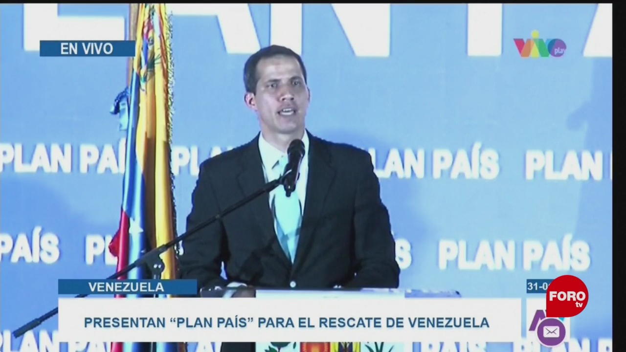 Guaidó presenta plan para el rescate de Venezuela