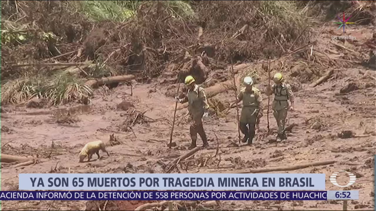 Hay casi 300 desaparecidos por ruptura de dique minero en Brasil