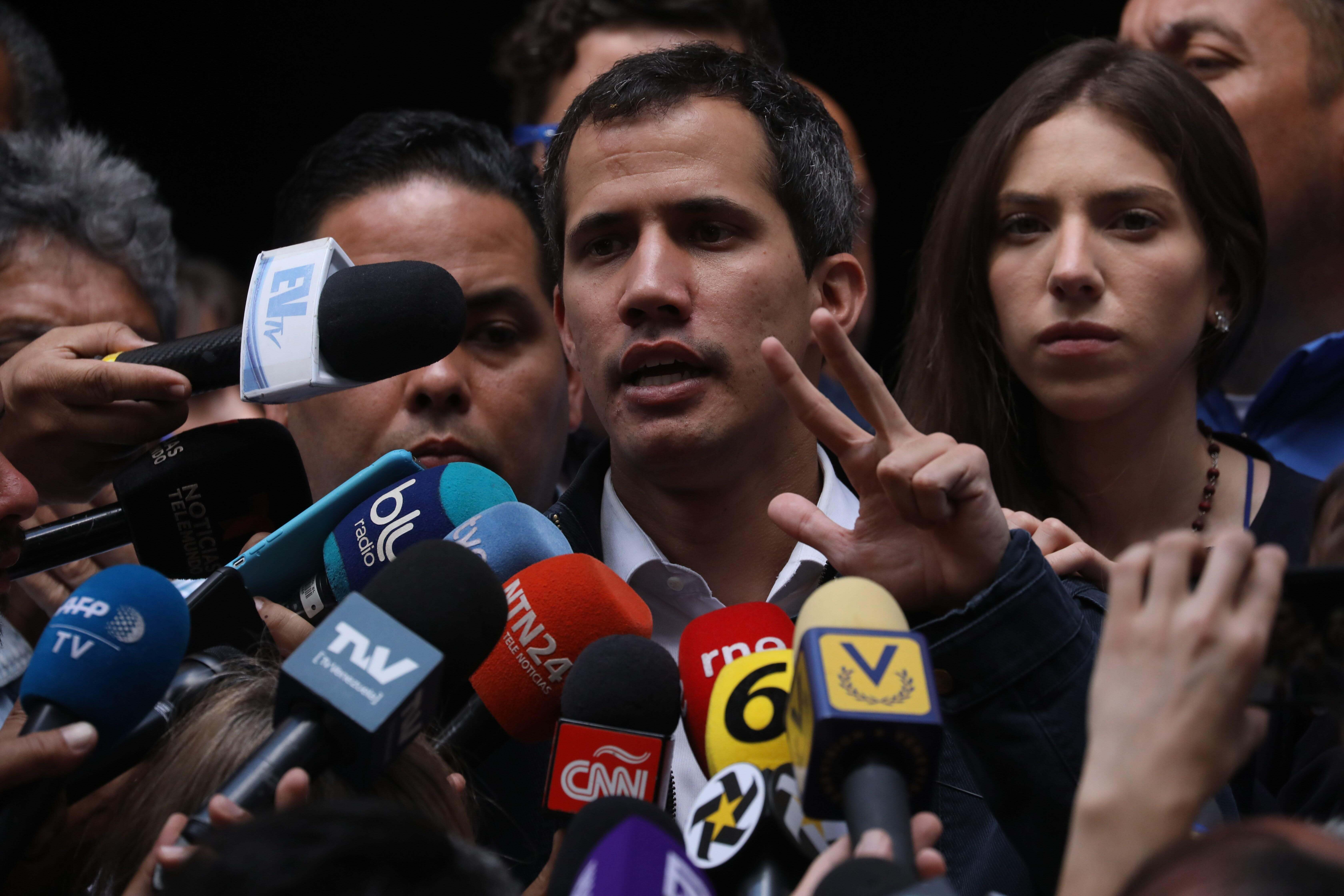 FOTO Guaidó pidió detener repatriación de reservas de oro / Caracas, Venezuela 27 enero 2019
