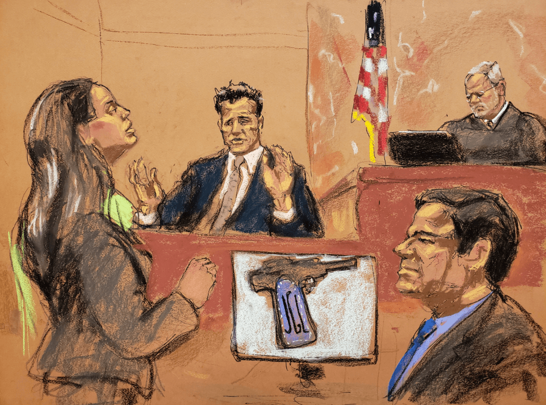 Foro: Dibujo del juicio contra Joaquín El Chapo Guzmán, 17 de enero 2019, Nueva York, Estados Unidos