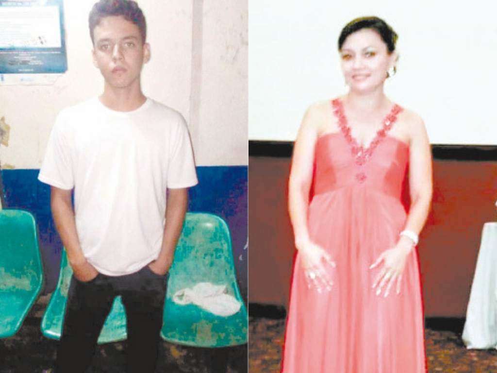 Larry (izquierda) de 21 años, es estudiante de Ingeniería en San Pedro Sula; apuñaló a su madre (derecha) doce veces en un intento de homicidio (ElHeraldo Especial)