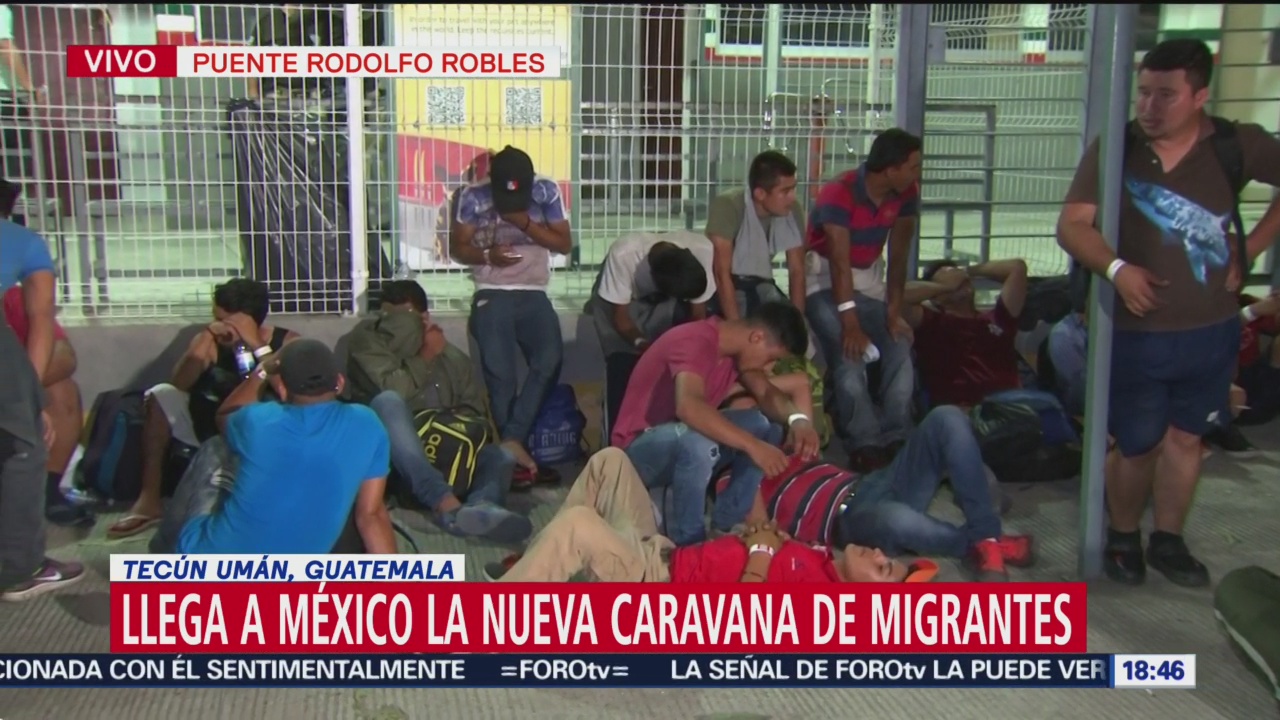 Llega a México la nueva caravana de migrantes
