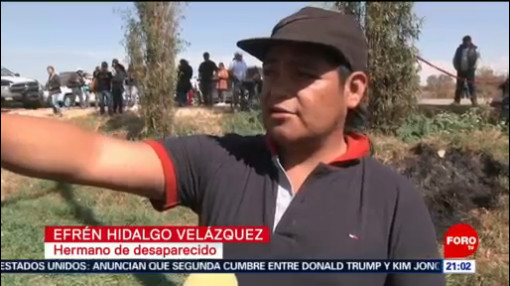 Buscan pobladores a sus familiares en Tlahuelilpan, Hidalgo