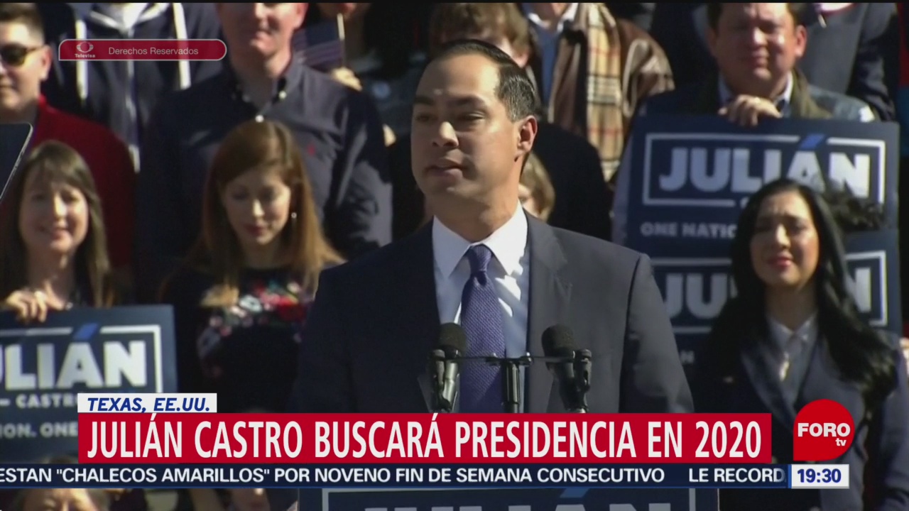 Demócrata Julian Castro se destapa como candidato presidencial en EEUU