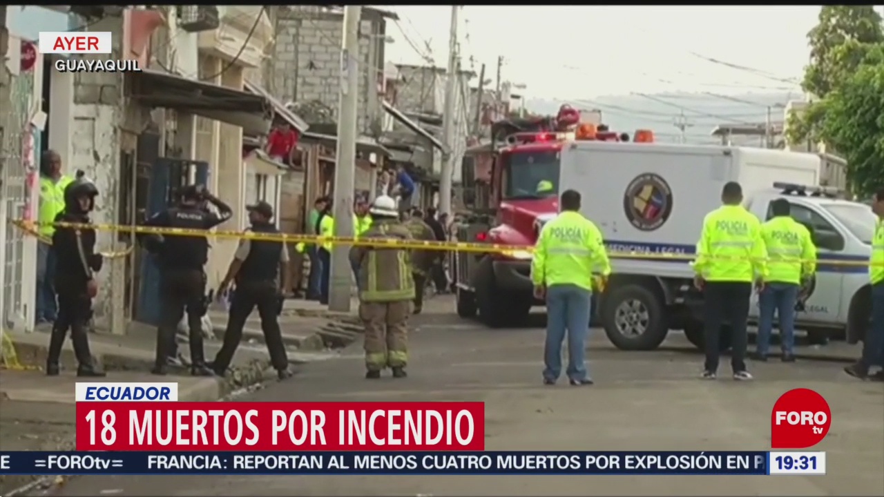 Incendio en clínica de Ecuador deja 18 muertos