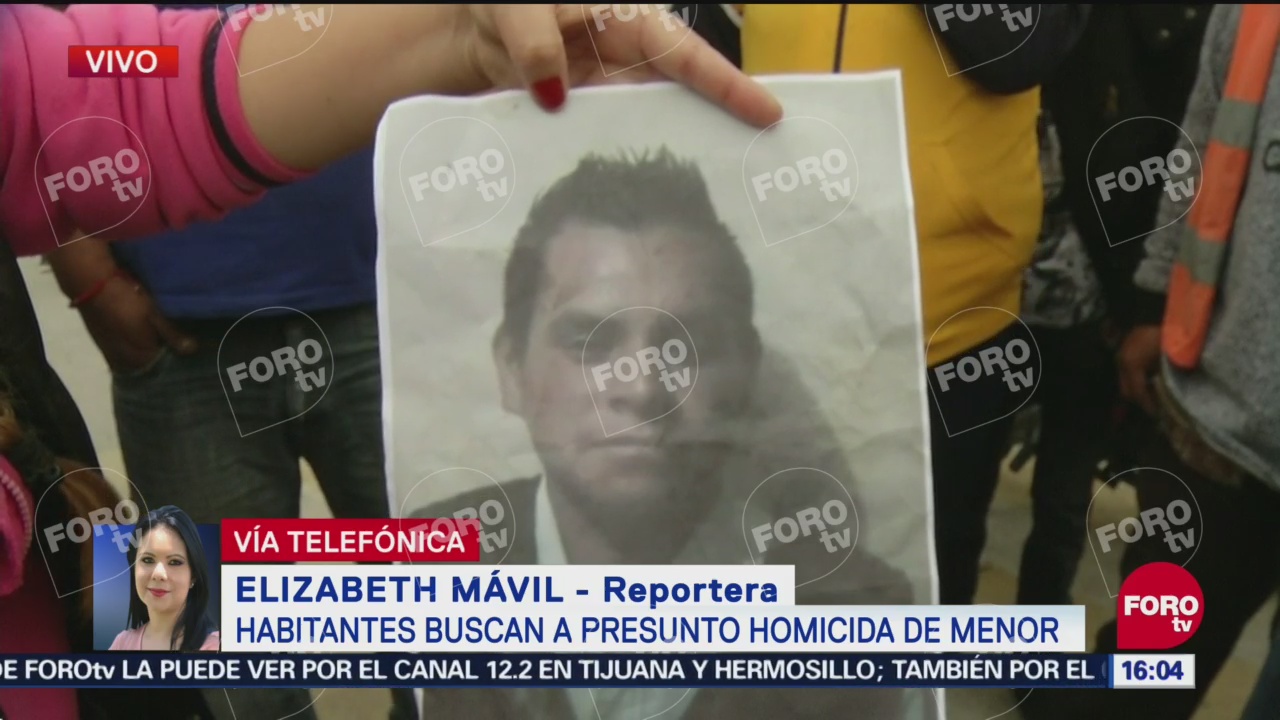 Difunden foto de homicida de menor en Valle de Chalco