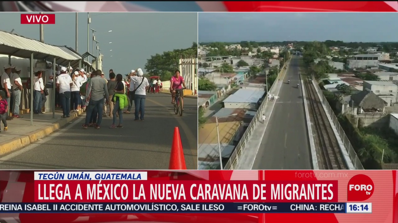 Llega a México nueva caravana migrante