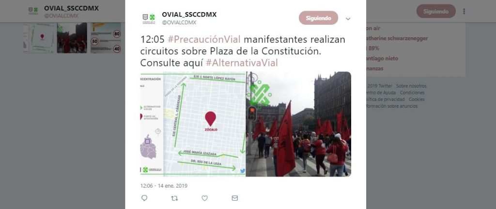 Manifestantes del Frente Popular Francisco Villa llegan al Zócalo 