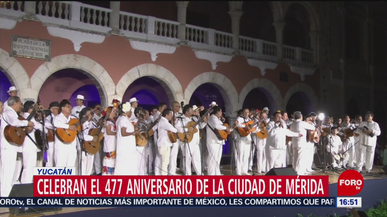 Mérida celebra 447 años de su fundación