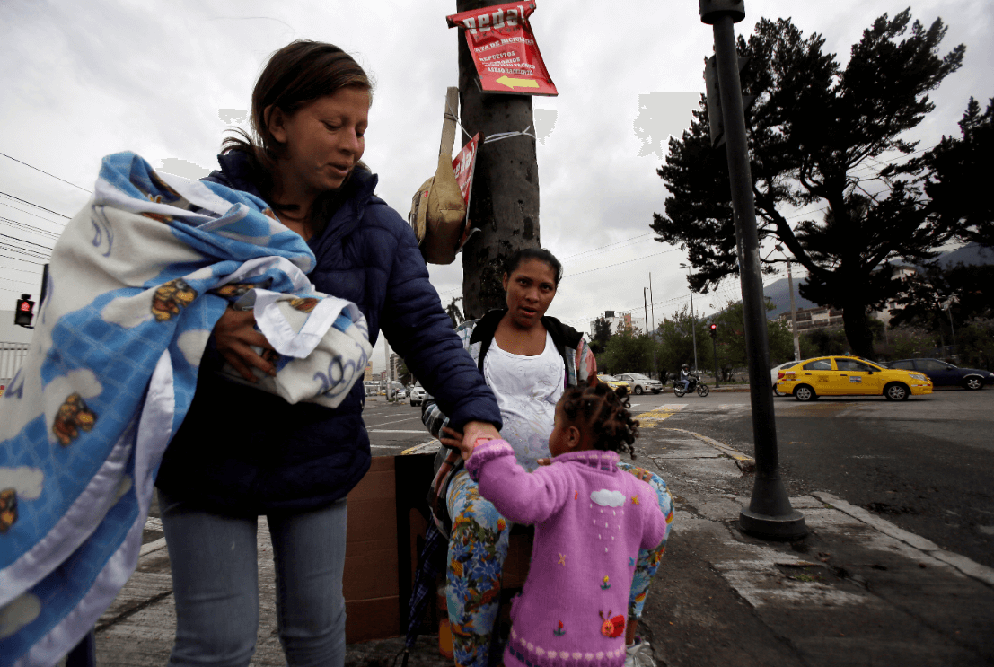 Migrantes ecuatorianos en Quito, Ecuador. (AP, archivo) 