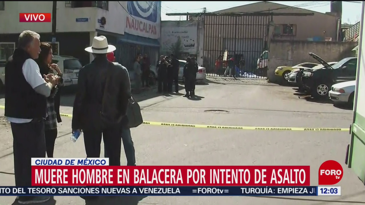 Muere hombre en balacera por intento de asalto en Naucalpan