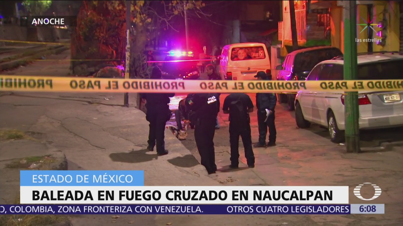 Muere mujer durante fuego cruzado en Naucalpan, Edomex