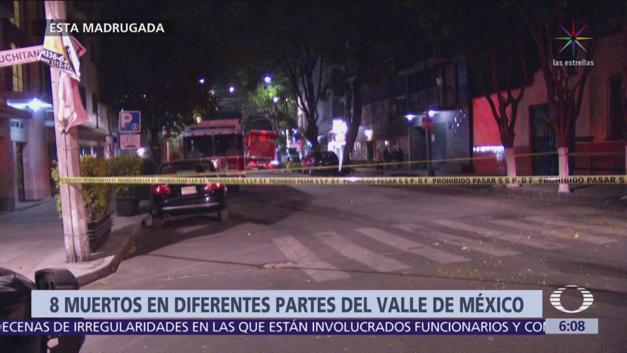 Mueren ocho personas en diferentes puntos del Valle de México
